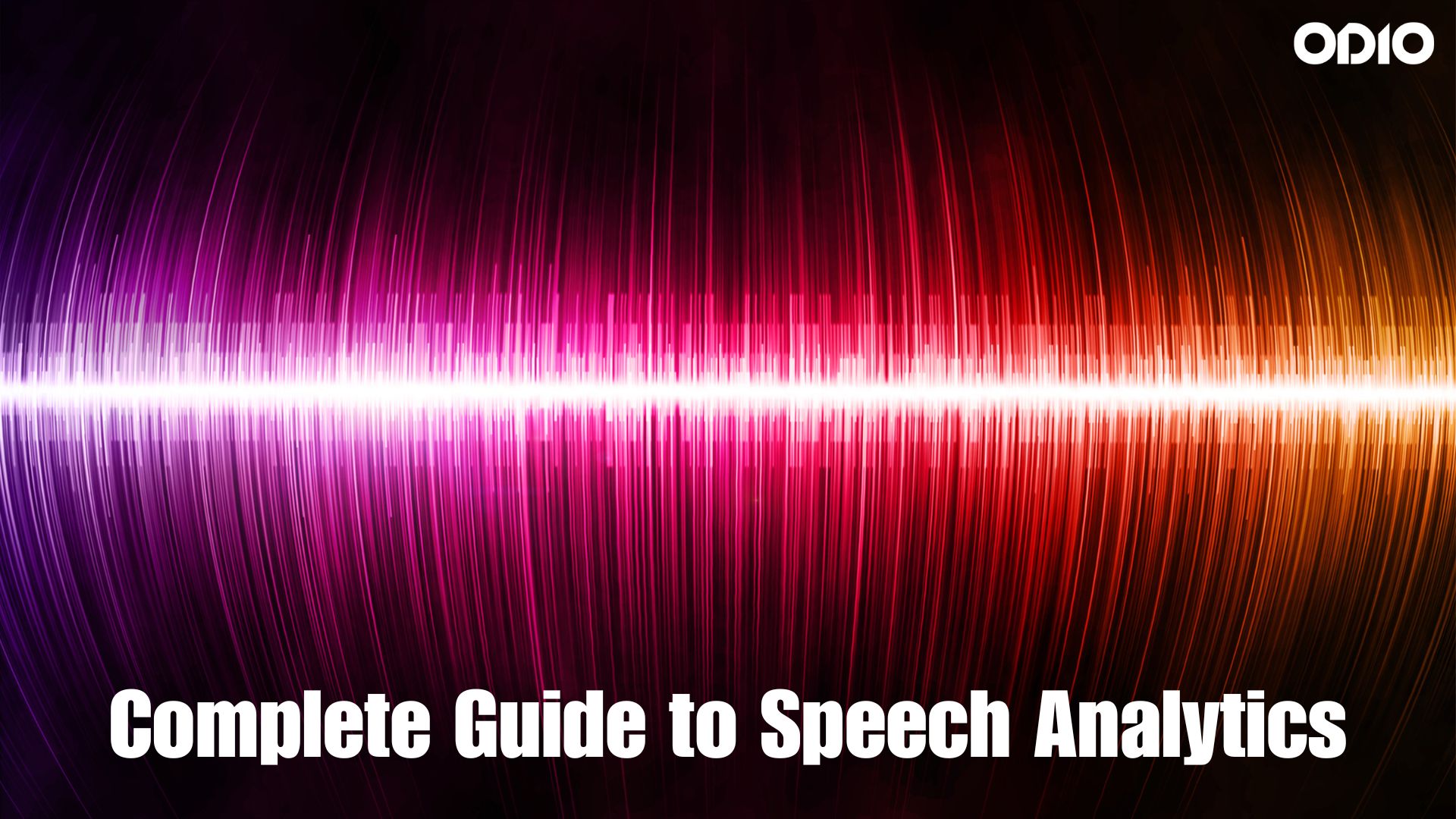 Image showing soundwaves to emphasize on Speech Analytics