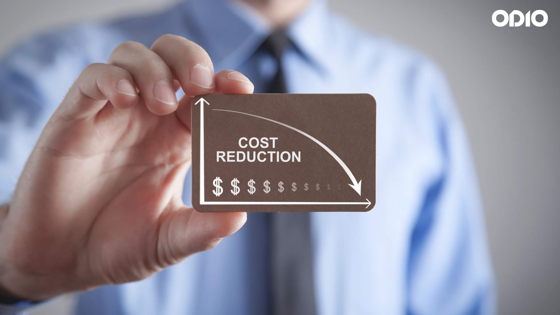 Image showing cost reduction written on a card insinuating the AI-Driven Cost Reduction Strategies for Call Centers